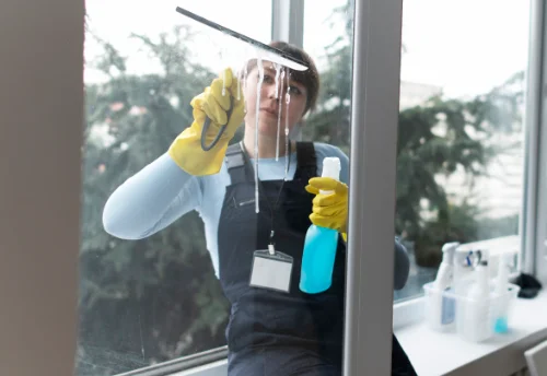 Nettoyage de vitres intérieures et extérieures à Champanges